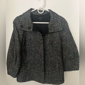 Ann Taylor tweed feminine blazer